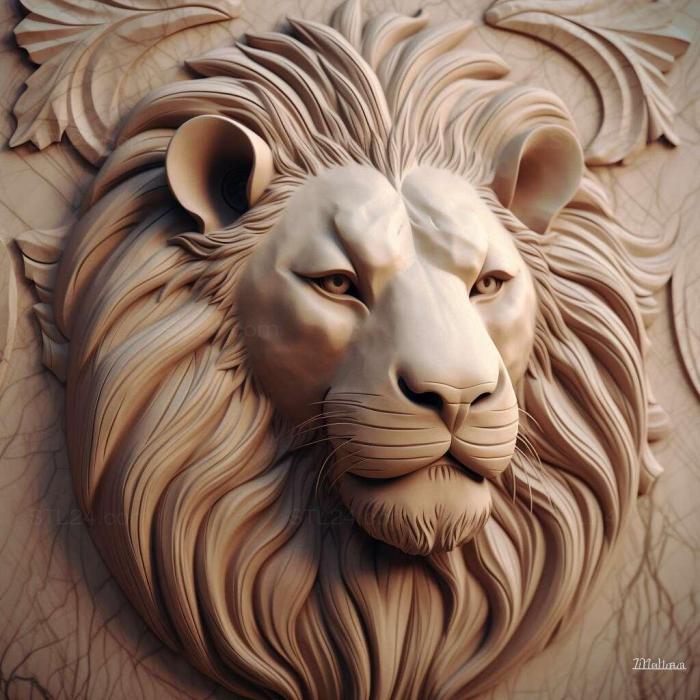 Nature and animals (st Simba 4, NATURE_384) 3D models for cnc